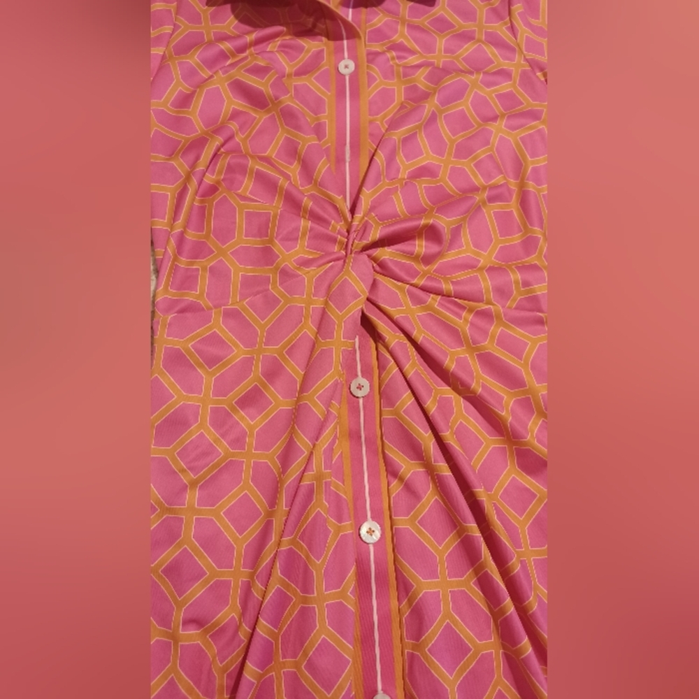 SOLD Gretchen Scott Twist & Shout Dress - Lucy In The Sky With Diamonds Size S - Picture 3 of 4
